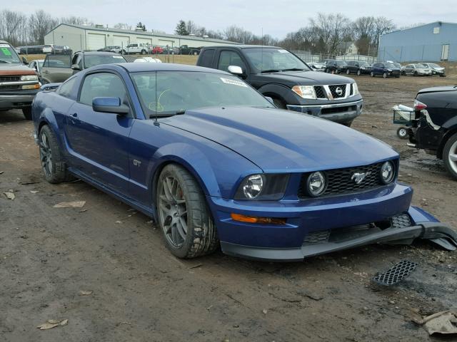 1ZVHT82HX65142490 - 2006 FORD MUSTANG GT BLUE photo 1