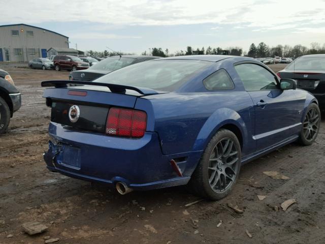 1ZVHT82HX65142490 - 2006 FORD MUSTANG GT BLUE photo 4