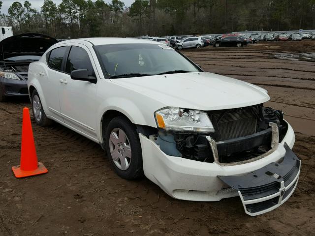 1B3LC46K88N256164 - 2008 DODGE AVENGER SE WHITE photo 1