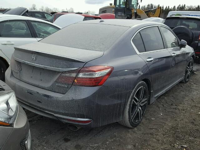 1HGCR2F06GA801091 - 2016 HONDA ACCORD EX GRAY photo 4