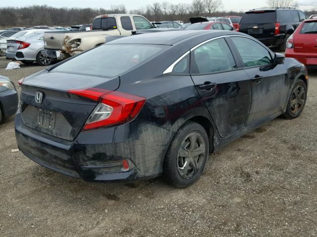 19XFC2F55HE070399 - 2017 HONDA CIVIC LX BLACK photo 4