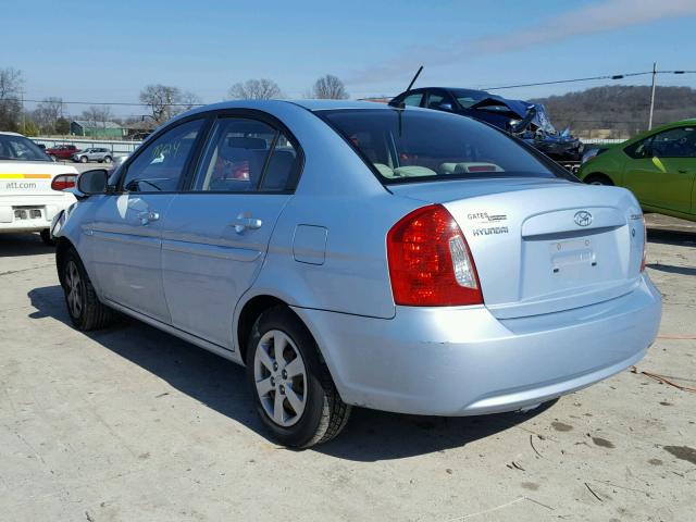 KMHCN4AC2BU620824 - 2011 HYUNDAI ACCENT GLS BLUE photo 3