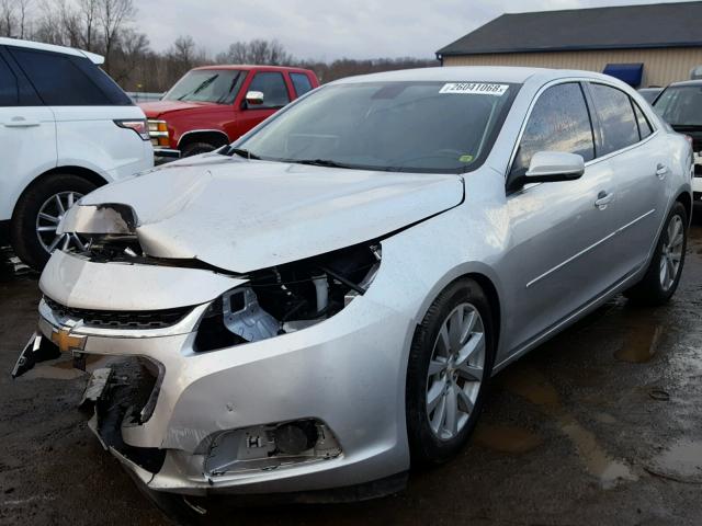 1G11D5SLXFF317165 - 2015 CHEVROLET MALIBU 2LT SILVER photo 2