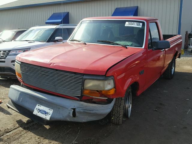 1FTEF15Y9TLA85674 - 1996 FORD F150 RED photo 2