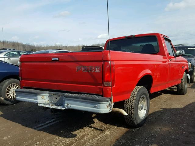 1FTEF15Y9TLA85674 - 1996 FORD F150 RED photo 4