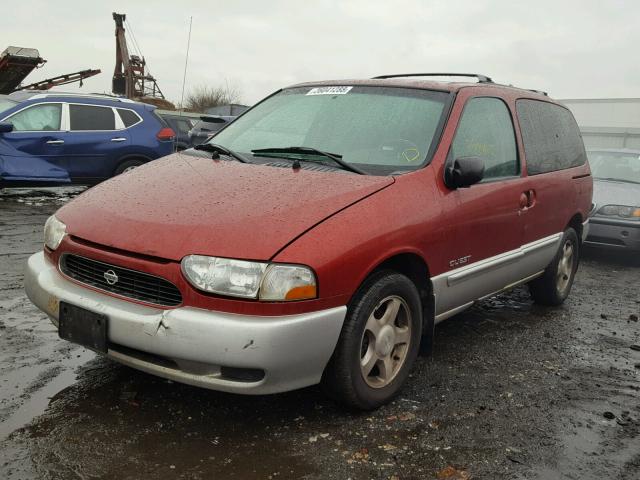 4N2XN11T1YD827988 - 2000 NISSAN QUEST SE RED photo 2