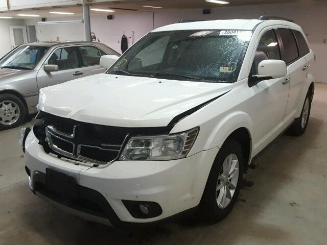 3C4PDCBG0FT547053 - 2015 DODGE JOURNEY SX WHITE photo 2