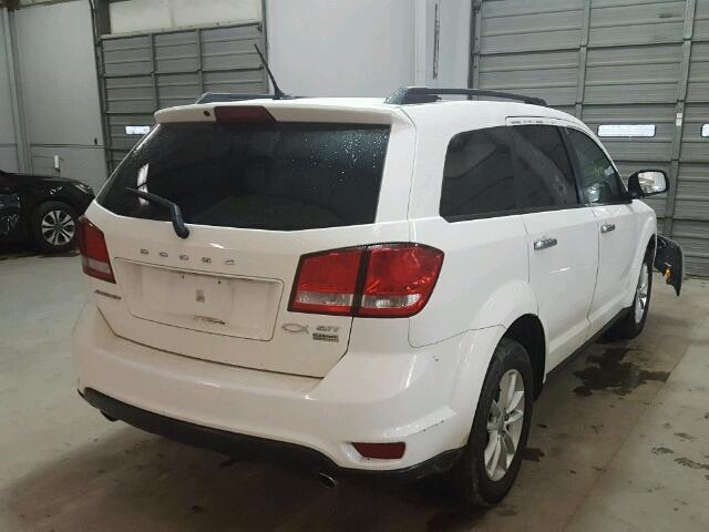 3C4PDCBG0FT547053 - 2015 DODGE JOURNEY SX WHITE photo 4