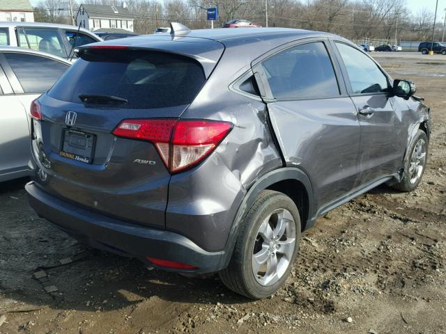 3CZRU6H52GM764593 - 2016 HONDA HR-V EX CHARCOAL photo 4