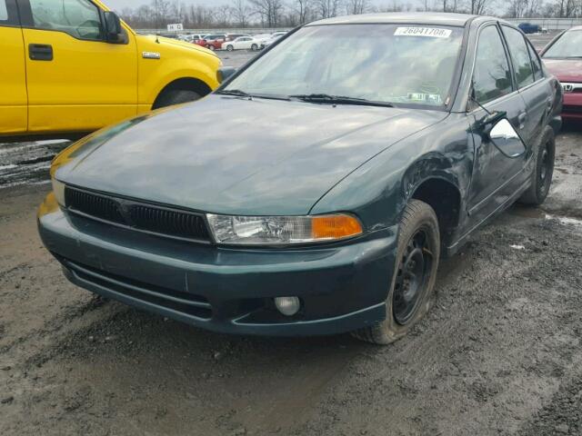 4A3AA46G61E161239 - 2001 MITSUBISHI GALANT ES GREEN photo 2