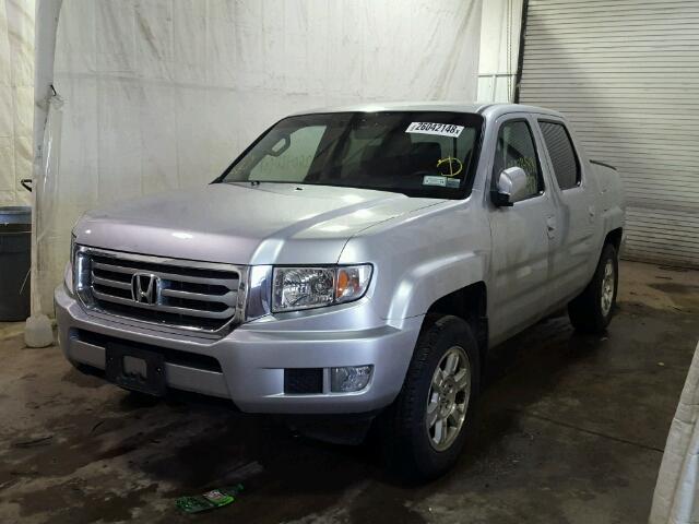 5FPYK1F44CB455766 - 2012 HONDA RIDGELINE SILVER photo 2