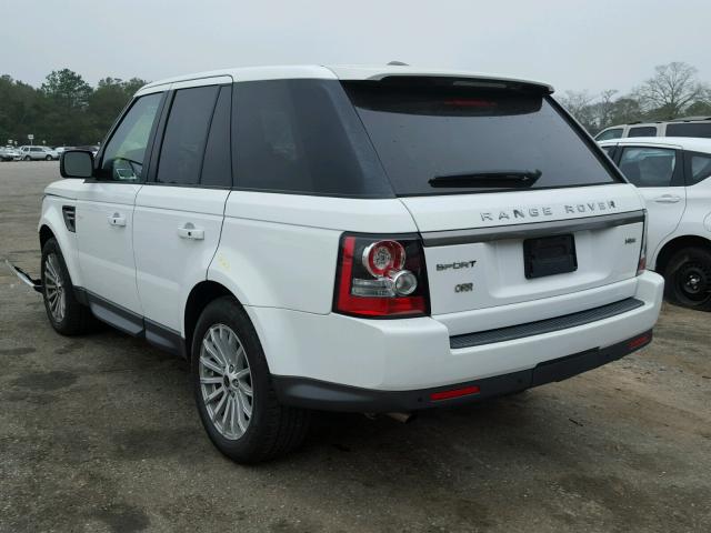 SALSF2D49CA738936 - 2012 LAND ROVER RANGE ROVE WHITE photo 3