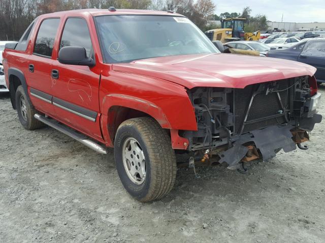 3GNEK12Z65G150366 - 2005 CHEVROLET AVALANCHE RED photo 1