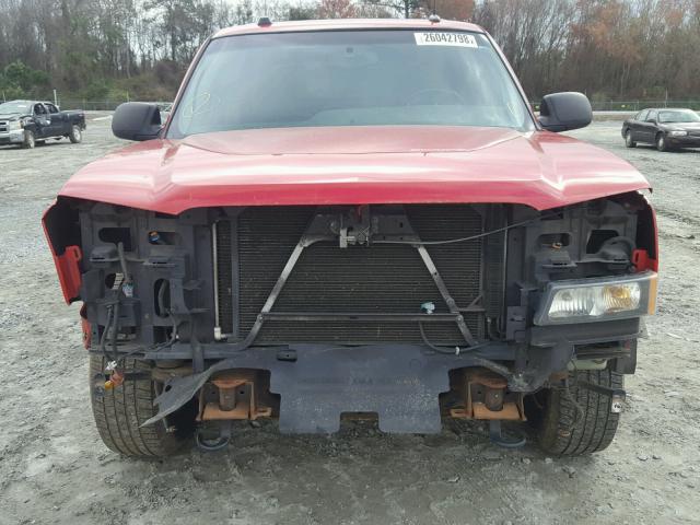 3GNEK12Z65G150366 - 2005 CHEVROLET AVALANCHE RED photo 9