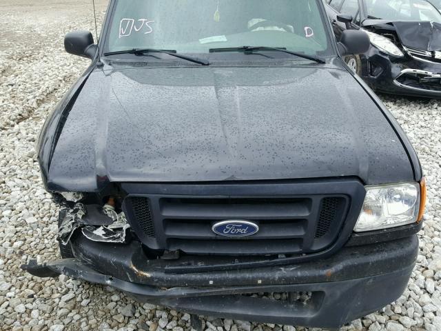 1FTYR10U45PA92441 - 2005 FORD RANGER BLACK photo 7