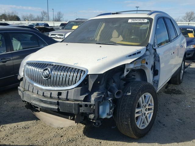 5GAER13778J122663 - 2008 BUICK ENCLAVE CX WHITE photo 2