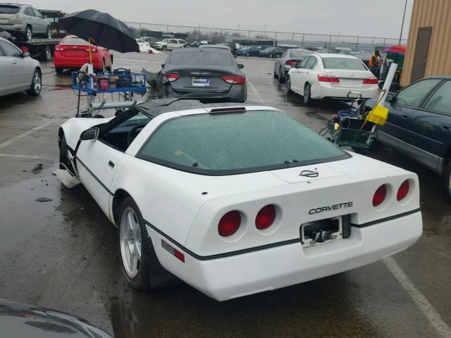 1G1YY2188K5119893 - 1989 CHEVROLET CORVETTE WHITE photo 3