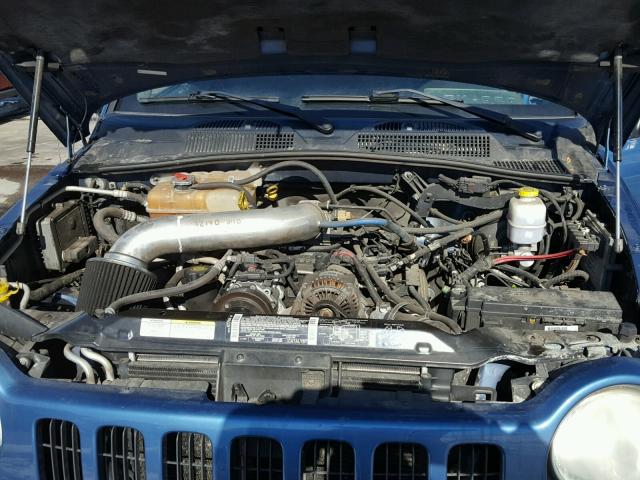 1J4GL48KX3W529146 - 2003 JEEP LIBERTY SP BLUE photo 7