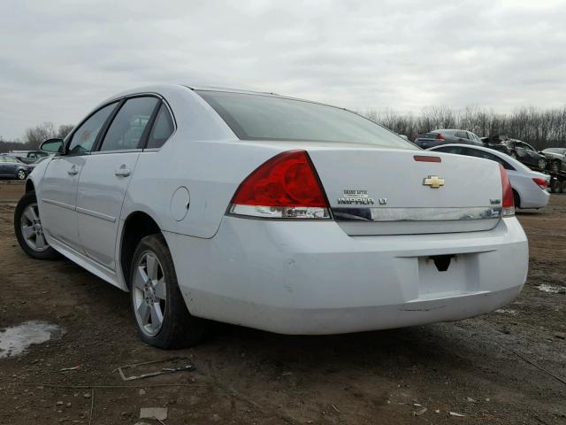 2G1WB5EK3A1193867 - 2010 CHEVROLET IMPALA LT WHITE photo 3