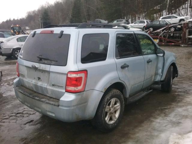 1FMCU59H98KA51256 - 2008 FORD ESCAPE HEV BLUE photo 4