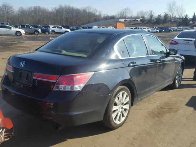 1HGCP2F32BA100282 - 2011 HONDA ACCORD LX BLACK photo 4