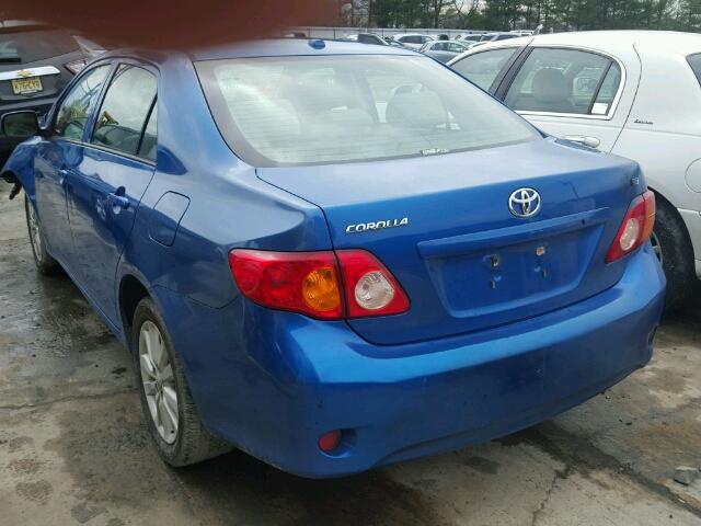 JTDBL40E79J015136 - 2009 TOYOTA COROLLA BA BLUE photo 3