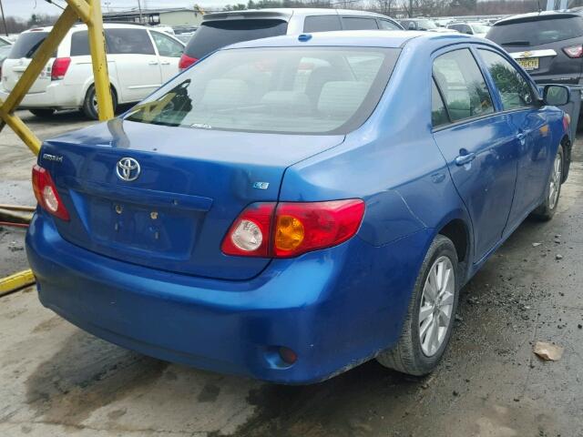 JTDBL40E79J015136 - 2009 TOYOTA COROLLA BA BLUE photo 4