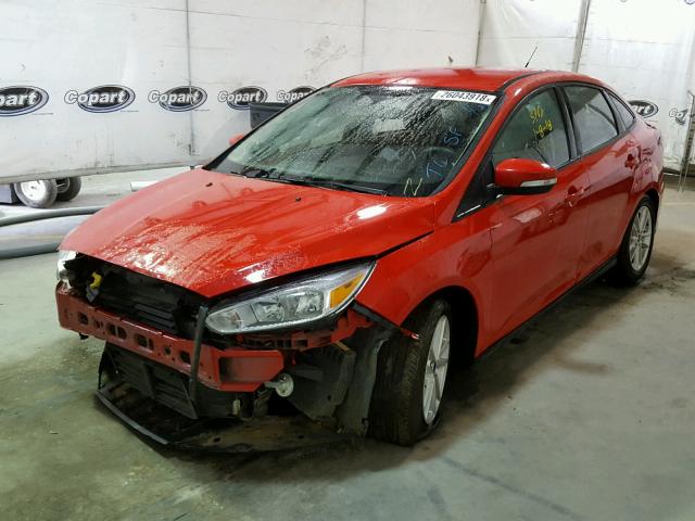 1FADP3F28GL385460 - 2016 FORD FOCUS SE RED photo 2