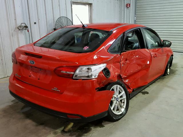 1FADP3F28GL385460 - 2016 FORD FOCUS SE RED photo 4