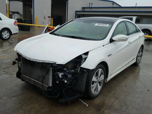 KMHEC4A48CA054419 - 2012 HYUNDAI SONATA HYB WHITE photo 2