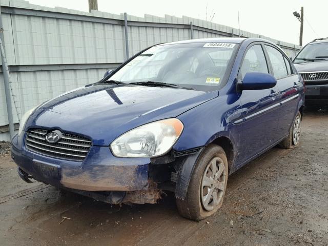 KMHCN46C89U341560 - 2009 HYUNDAI ACCENT GLS BLUE photo 2