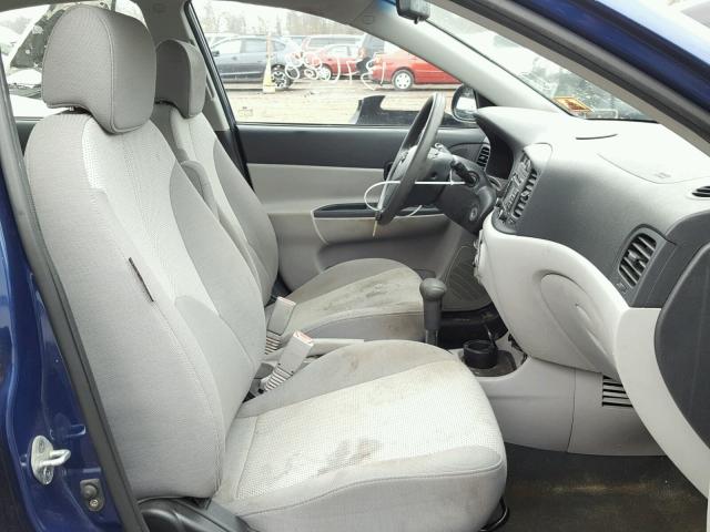 KMHCN46C89U341560 - 2009 HYUNDAI ACCENT GLS BLUE photo 5