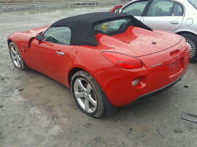 1G2MB33B76Y104428 - 2006 PONTIAC SOLSTICE RED photo 3