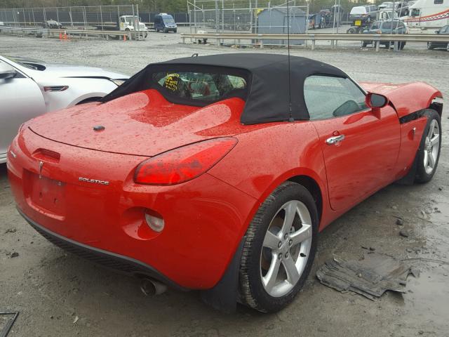 1G2MB33B76Y104428 - 2006 PONTIAC SOLSTICE RED photo 4