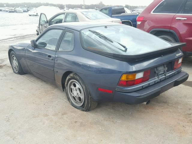 WP0AB0948HN477956 - 1987 PORSCHE 944 BLUE photo 3