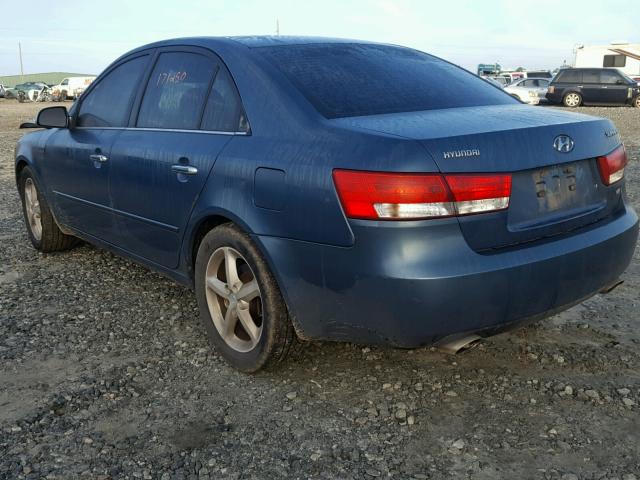 5NPEU46F36H014452 - 2006 HYUNDAI SONATA GLS TEAL photo 3