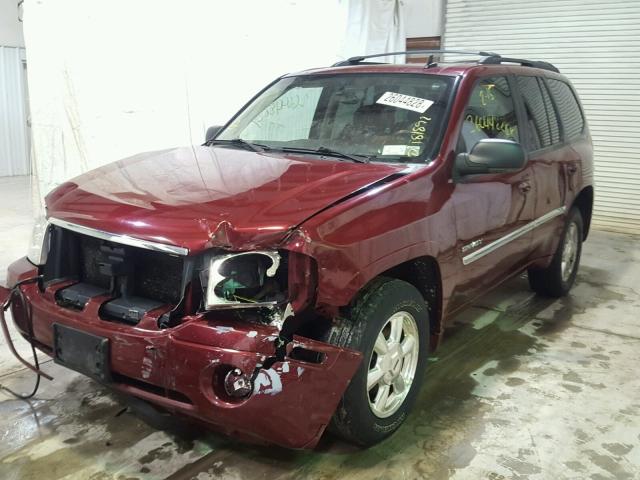 1GKDT13S462194416 - 2006 GMC ENVOY RED photo 2