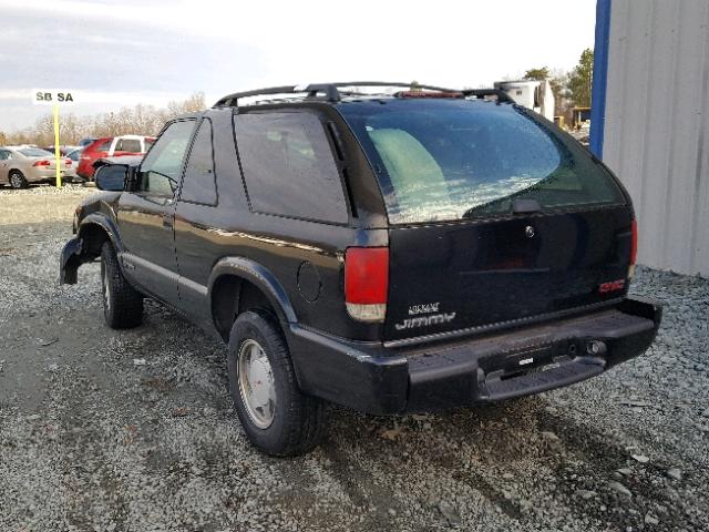 1GKCS18W7YK293874 - 2000 GMC JIMMY Սև լուսանկար 3