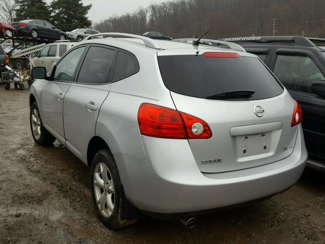 JN8AS58V99W437425 - 2009 NISSAN ROGUE S SILVER photo 3