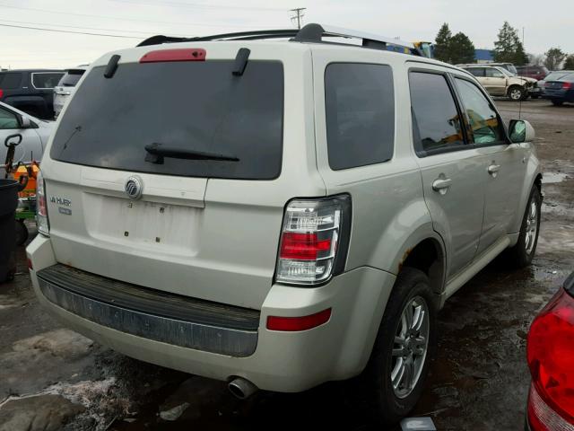 4M2CU87G29KJ05332 - 2009 MERCURY MARINER PR TAN photo 4