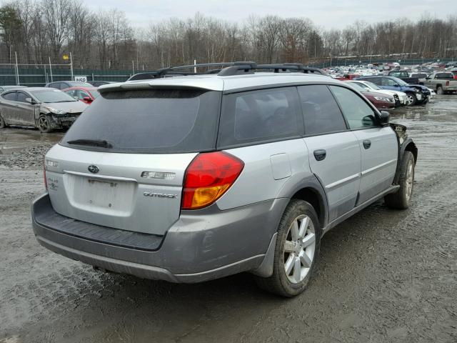 4S4BP61C267316883 - 2006 SUBARU LEGACY OUT SILVER photo 4