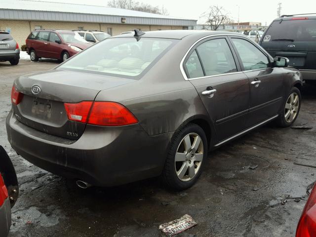 KNAGE224295288404 - 2009 KIA OPTIMA LX CHARCOAL photo 4