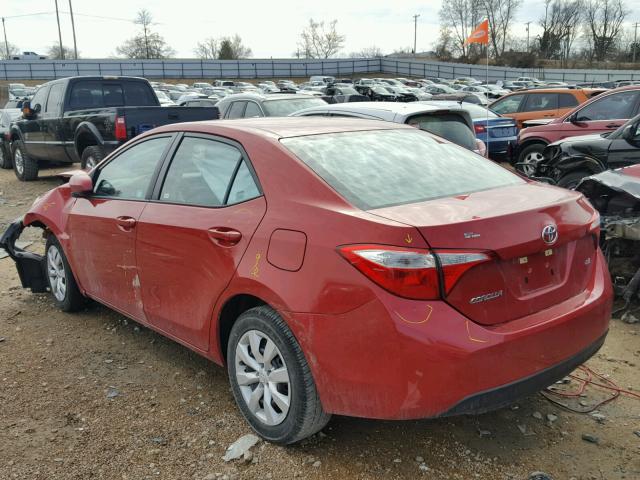 5YFBURHE5FP288422 - 2015 TOYOTA COROLLA L RED photo 3