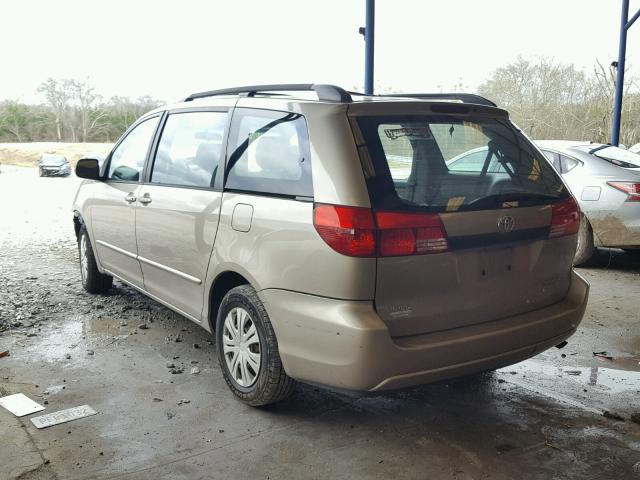 5TDZA23CX4S020586 - 2004 TOYOTA SIENNA CE GOLD photo 3