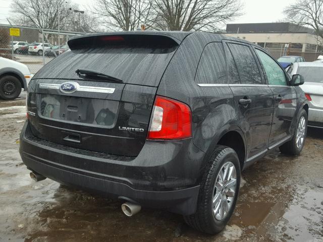 2FMDK3KC6DBB65751 - 2013 FORD EDGE LIMIT BLACK photo 4