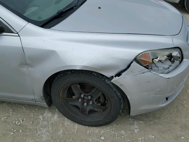 1G1ZH57B19F147192 - 2009 CHEVROLET MALIBU 1LT 银色 照片 9