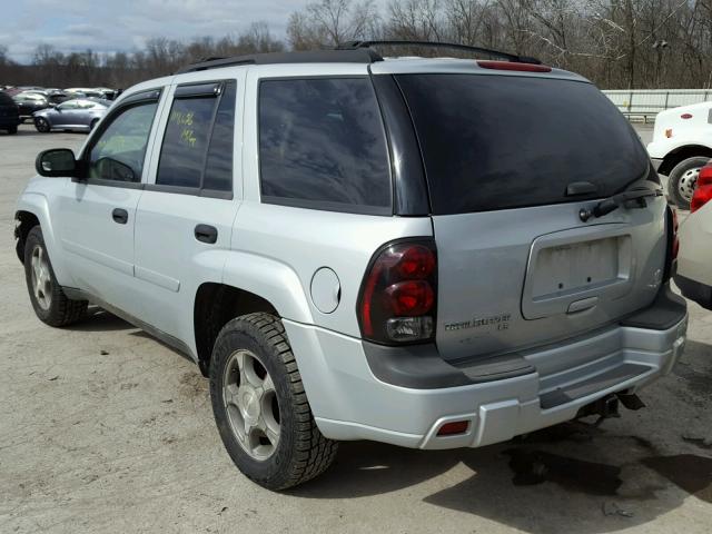 1GNDT13S772163505 - 2007 CHEVROLET TRAILBLAZE GRAY photo 3