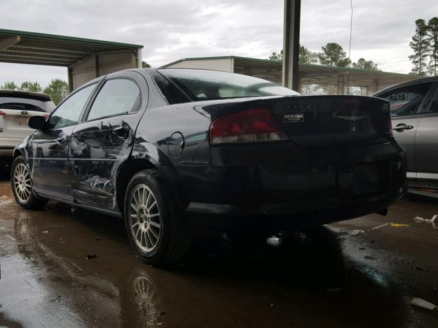 1C3EL46X36N235310 - 2006 CHRYSLER SEBRING BLACK photo 3