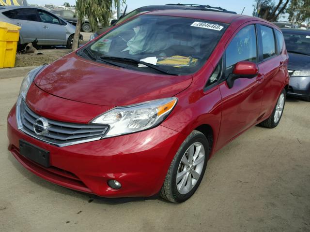 3N1CE2CP3EL427950 - 2014 NISSAN VERSA NOTE RED photo 2