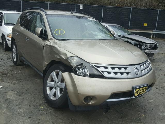 JN8AZ08WX7W620336 - 2007 NISSAN MURANO SL GOLD photo 1